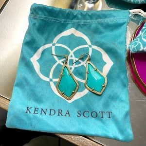 Vintage Kendra Scott Turquoise Dangle Earrings with no signs of wear
